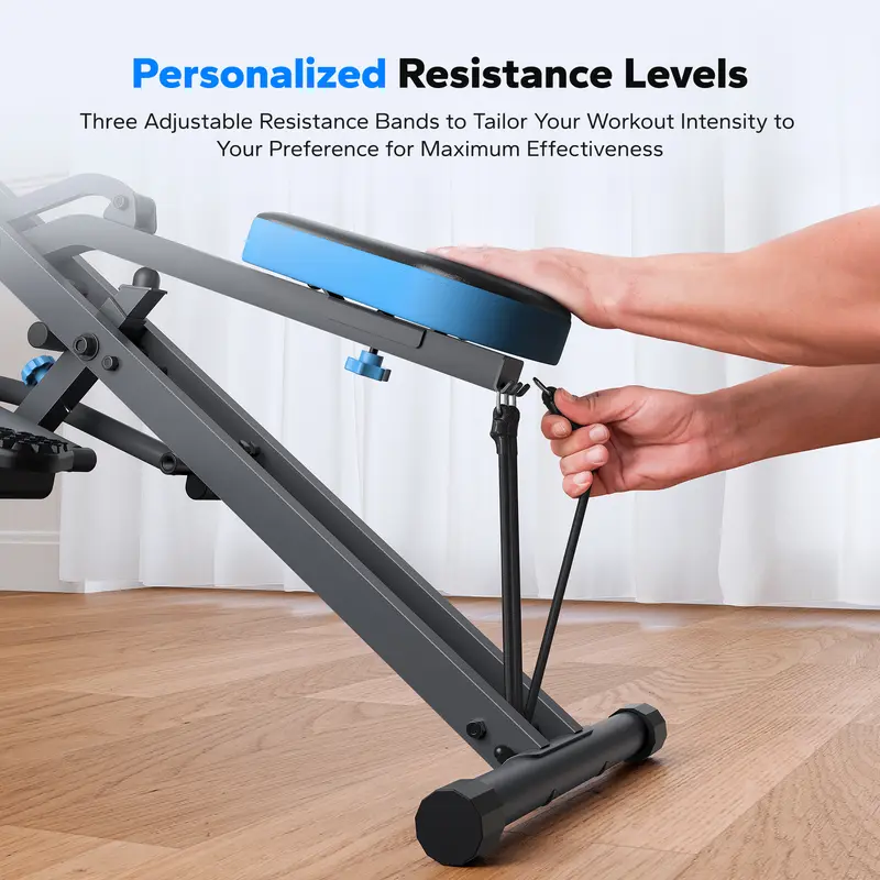 MERACH™ Foldable Squat & Row Machine | Adjustable Resistance Glutes & Leg Trainer | All-in-One Home Fitness Equipment with LCD Tracking & 350 lbs Capacity